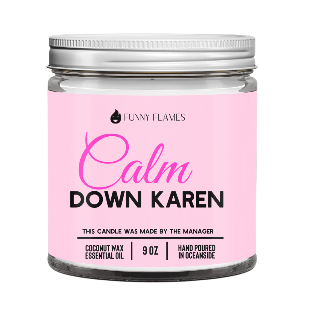 Calm down Karen - candela profumata